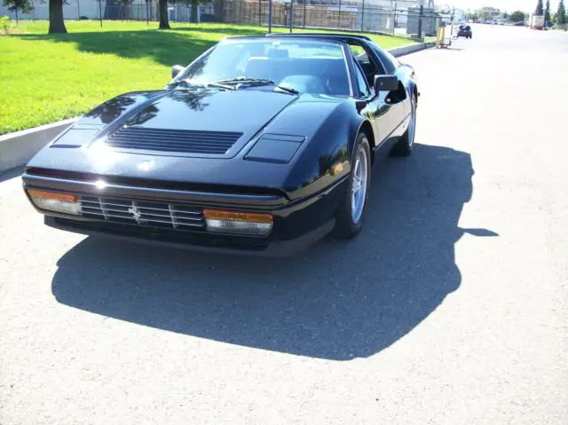 ferrari 1988 328 gts black on black leather
