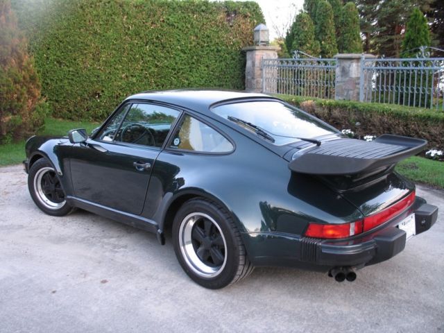 porsche 911 930 turbo 1989 coupe g50 5speed green/tan