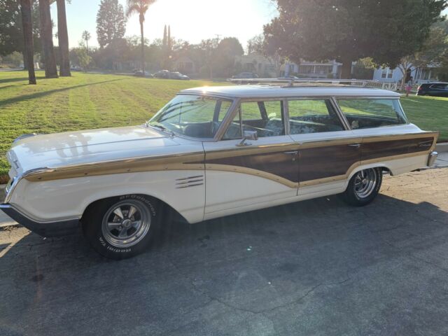 1964 mercury colony park wagon white rwd automatic wood