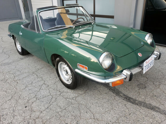 cool rare classic 1971 fiat 850 sport spyder blue plate california convertible!