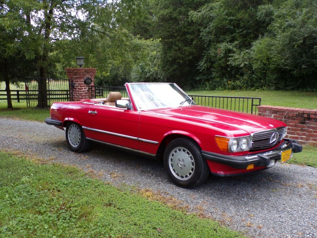 mercedes 560sl convertible with hardtop