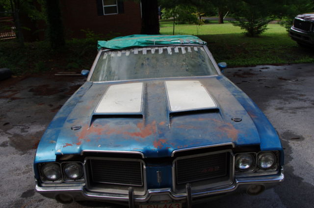 1972 442, u-code 455 over- air- induction convertible original engine needs rest