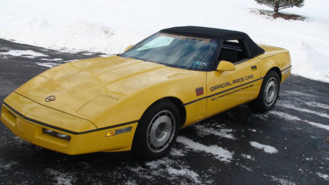 corvette 1986 convertible pace car