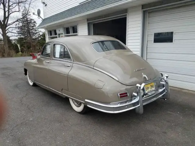 1948 packard 8 deluxe deluxe 70818 miles tan sedan flat straight 8 manual