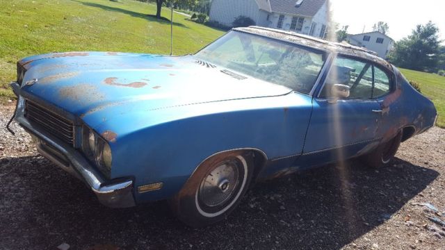 1972 buic skylark suncoupe barn find