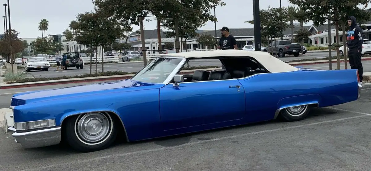 1969 cadillac deville convertible blue rwd automatic