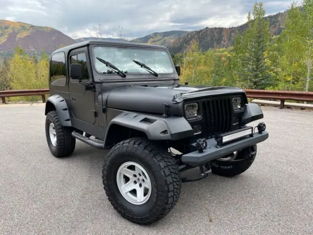 1987 jeep wrangler suv black 4wd automatic laredo