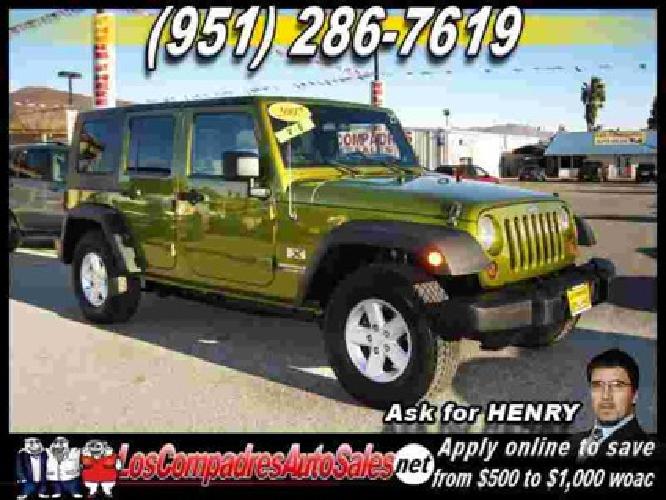 2007 jeep wrangler 2wd 4dr unlimited x in riverside, ca