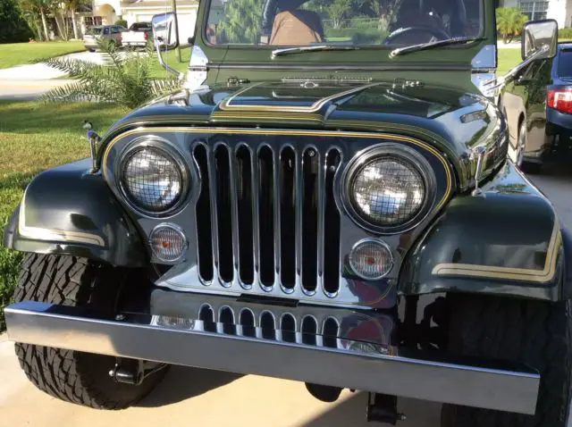 1979 jeep cj7 laredo, 304-v8, 4x4, automatic transmission, metallic green