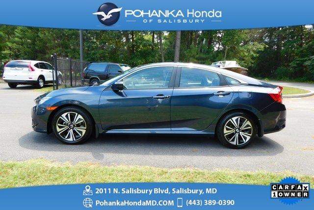 certified 2017 honda civic ex-t sedan salisbury, md 21801 for sale in salisbury, maryland
