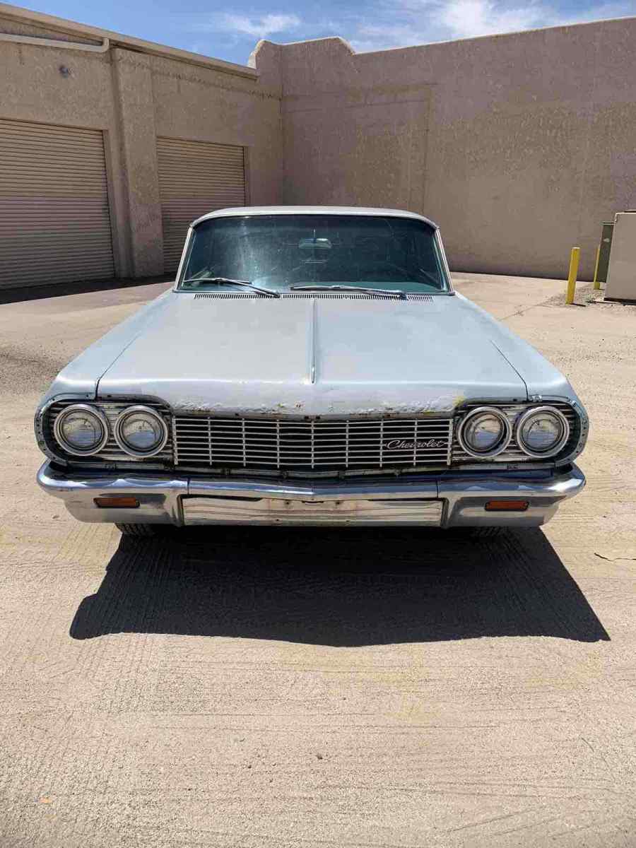 1964 chevrolet impala 5.7 sedan blue 2 door