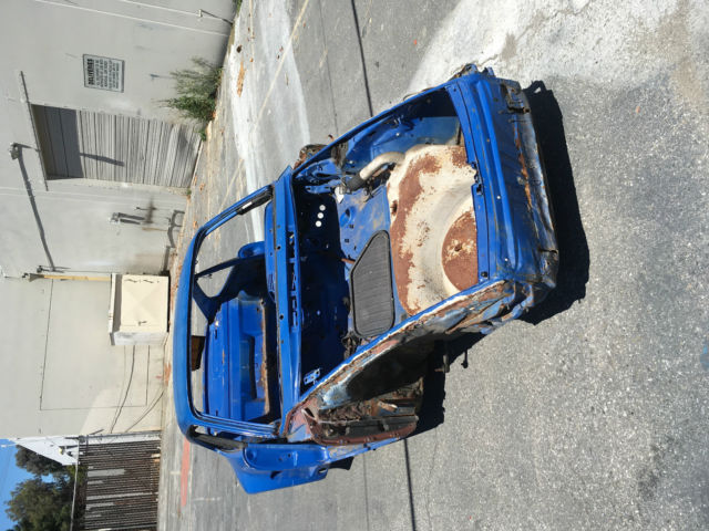 1974 porsche 911 911s 930 non-sunroof coupe shell project (salvage junk)