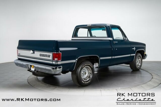 1983 chevrolet c10 silverado midnight blue metallic pickup truck 305 v8 3 speed