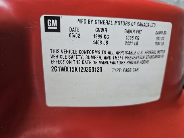2002 chevrolet monte carlo ss