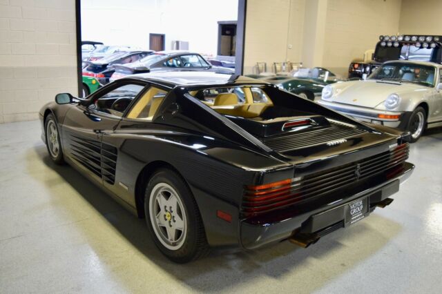 1991 ferrari testarossa black with crema 9k miles just serviced