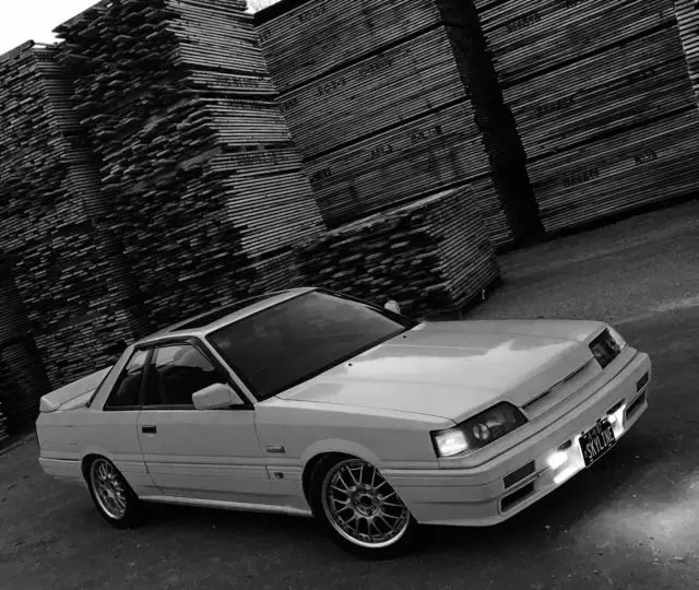 1987 white nissan skyline coupe r31 rb20det turbo legally imported japan rhd
