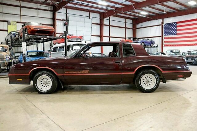 1985 chevrolet monte carlo ss 68926 miles burgundy coupe 5.0l v8 automatic