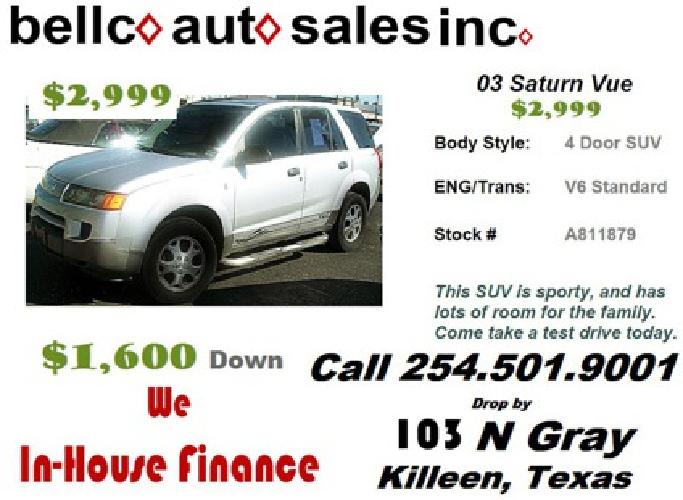 03 saturn vue in killeen, tx