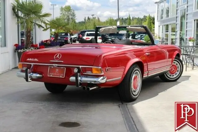 1971 mercedes-benz 280sl roadster 20891 miles signal red