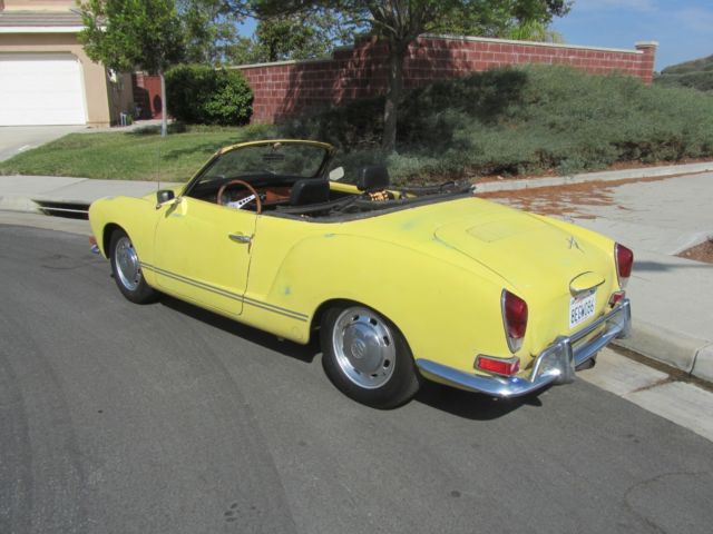 1971 vw karmann ghia convertible original color wonderful patina runs xlnt!
