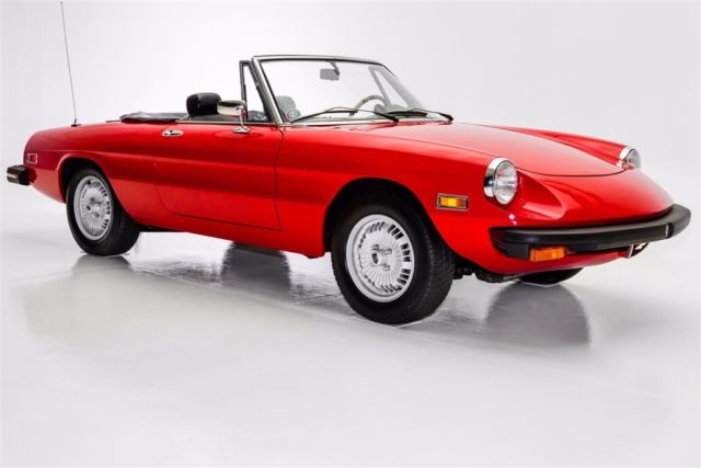 1977 alfa romeo 2000 veloce spider sports car manual convertible