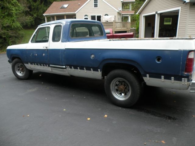 1977 dodge 3/4 ton club cab - long bed - 440 v8 - auto - clean arizona truck