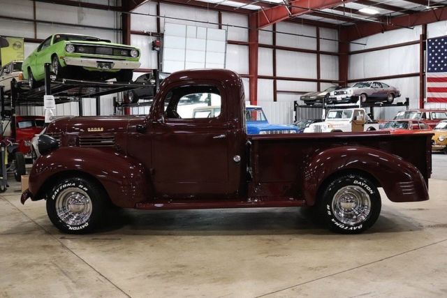1945 dodge ram 872 miles burgundy pickup truck inline 6 manual