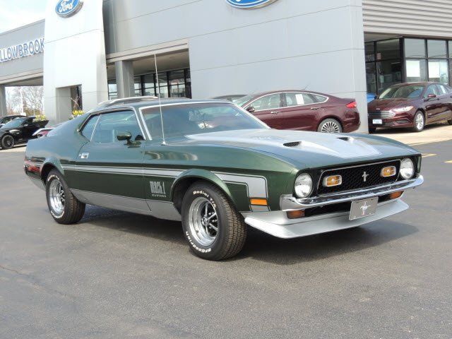 1971 ford mustang mach 1-replica 18k miles bullitt green 351 v8 automatic