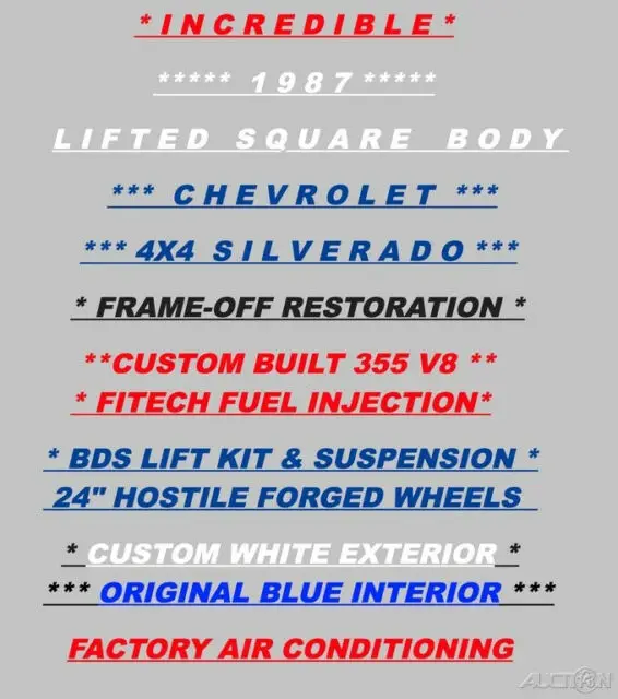 1987 chevrolet v10 4x4 fuel injection 355 v8 automatic