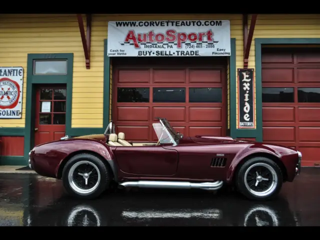 1966 shelby cobra ac cobra 351ci 5sp vintage burgundy tan 4833 miles vintage bur