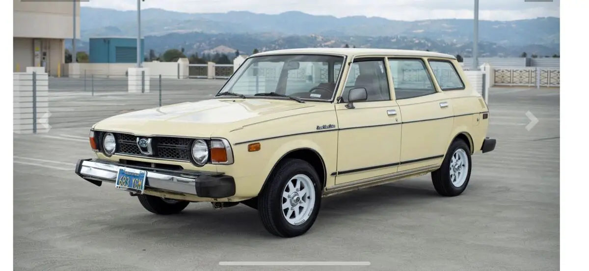 1979 subaru dl 1.6 wagon yellow fwd manual dl