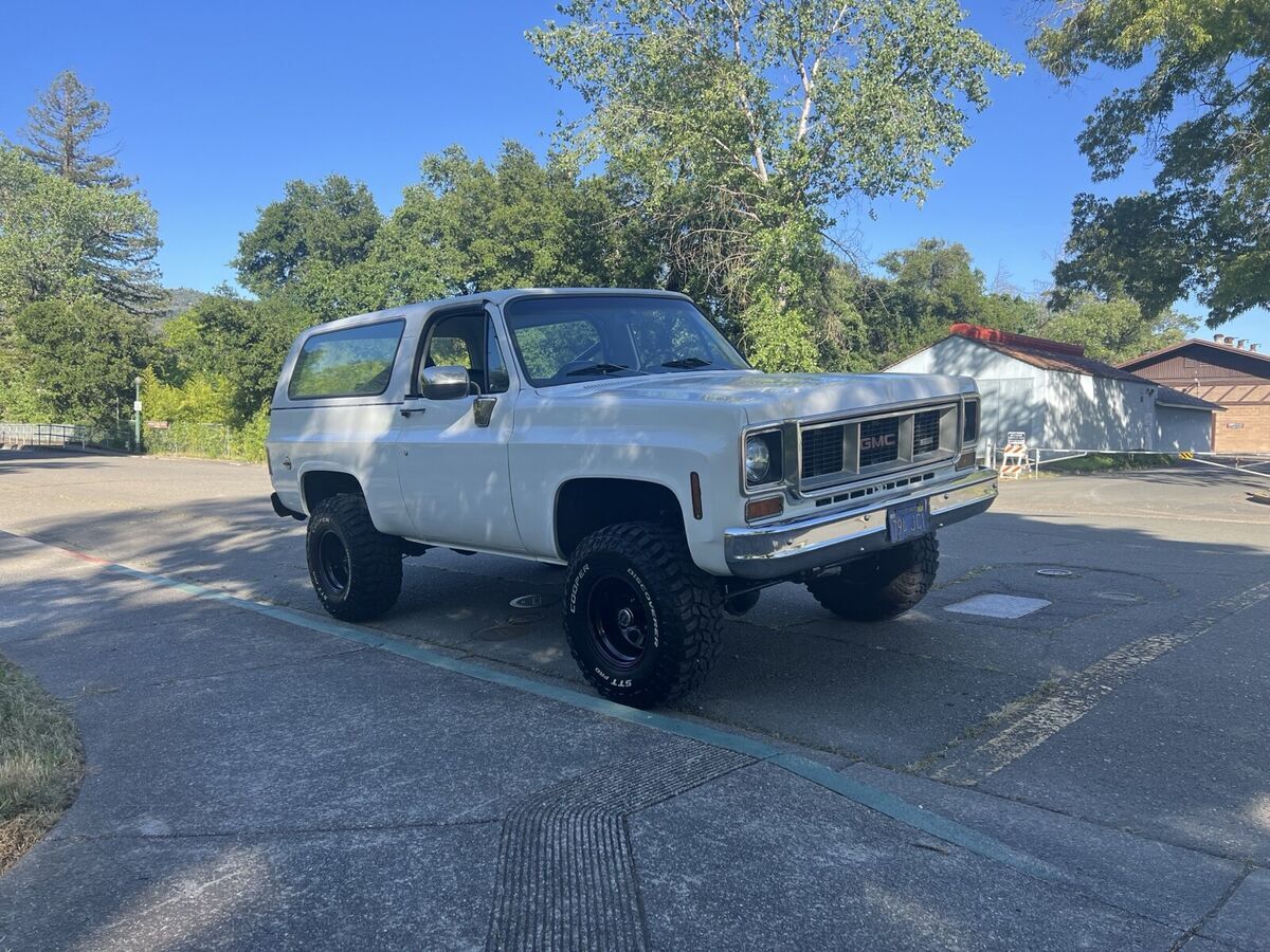 1973 gmc jimmy 5.7 convertible white sierra