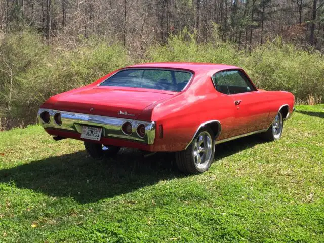 1972 chevy chevrolet chevelle muscle car red coupe ac ss hot rod super sport