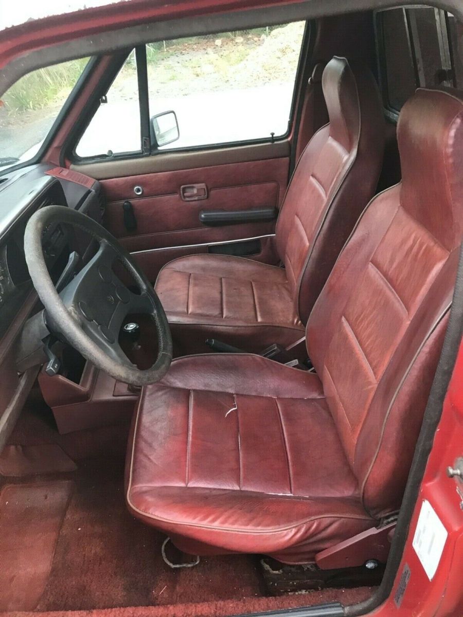 1981 volkswagen rabbit pickup truck with canopy and some gti trim parts