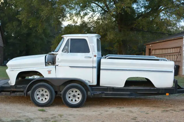 1964 chevrolet c10 swb fleetside custom cab pickup truck project-big back window