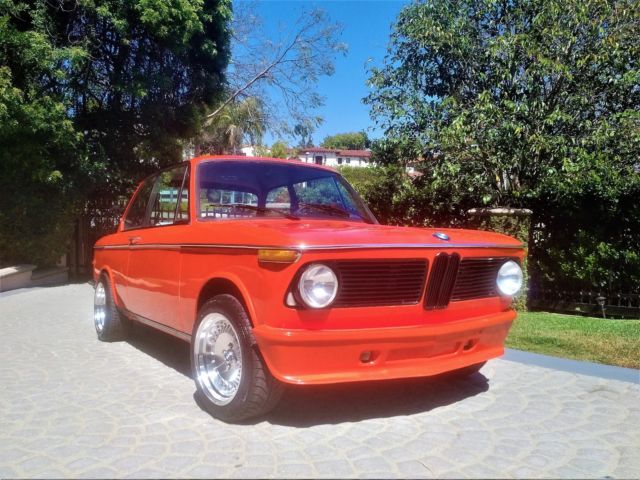 1973 bmw 2002 *rare* automatic cali orange sunroof no reserve 56 pics look