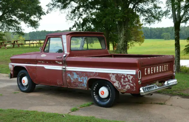 barnfound 1966 chevrolet c10 swb custom cab fleetside pickup truck