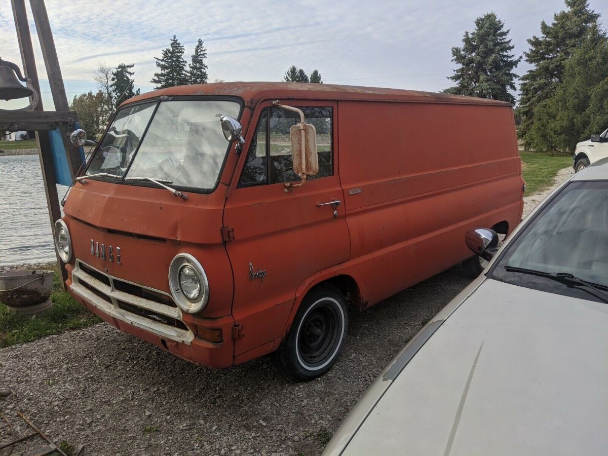 1968 dodge a100 van red rwd automatic a108