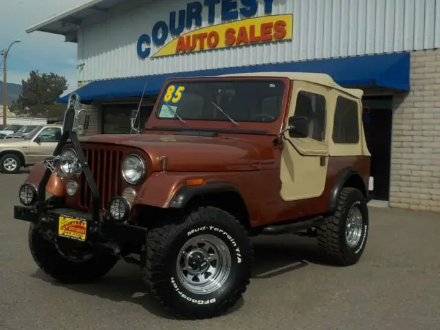1985 jeep cj 4wd 2dr utility cj7 4.2 liter straight 6 cylinder engine 5 speed