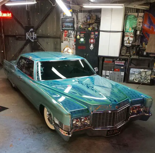 1970 cadillac deville custom air bagged custom paint one of a kind hot rod!