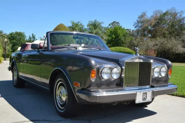 1985 rolls royce corniche grey convertible 8 auto