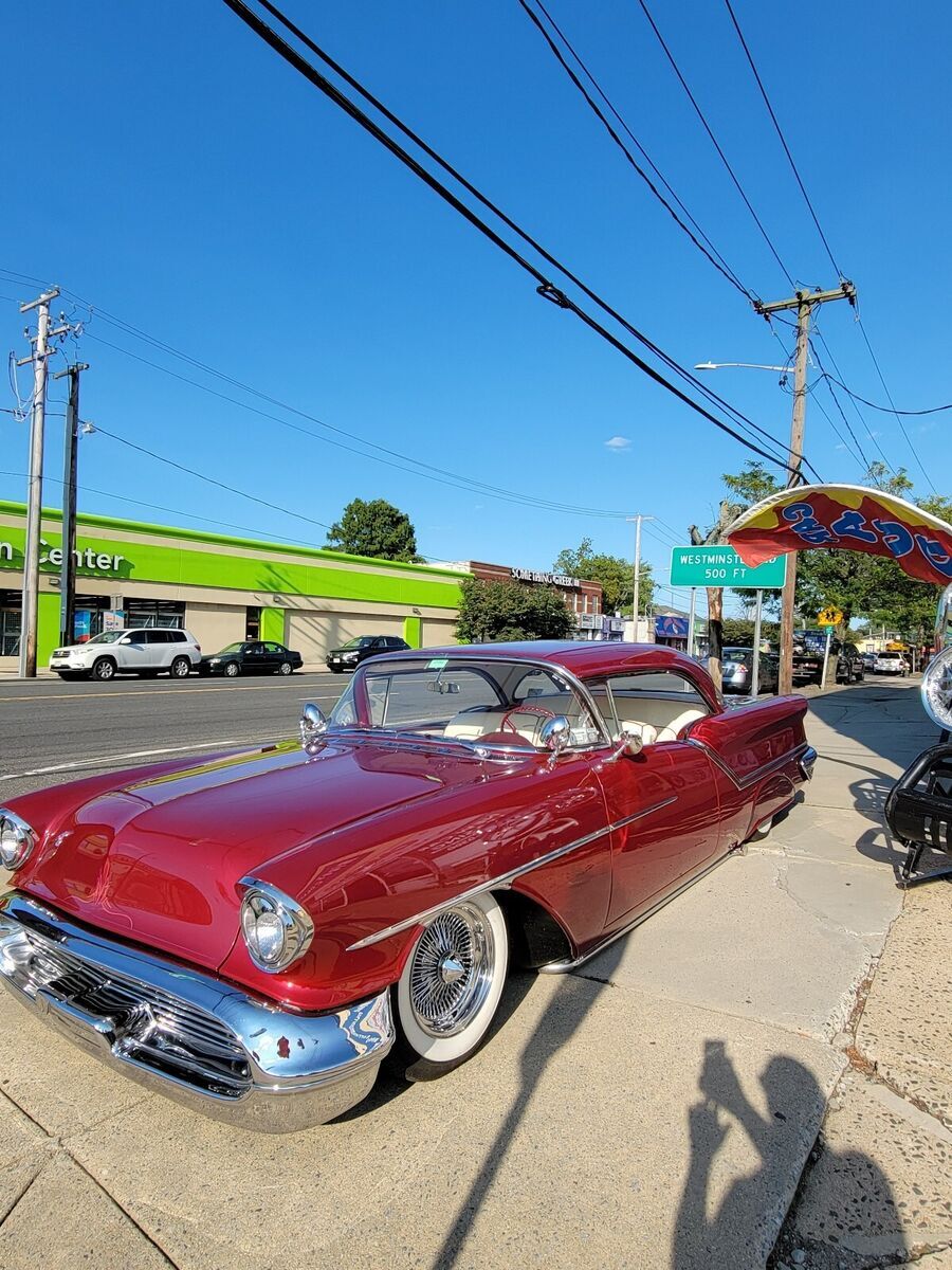 1957 oldsmobile 88 coupe red super 88