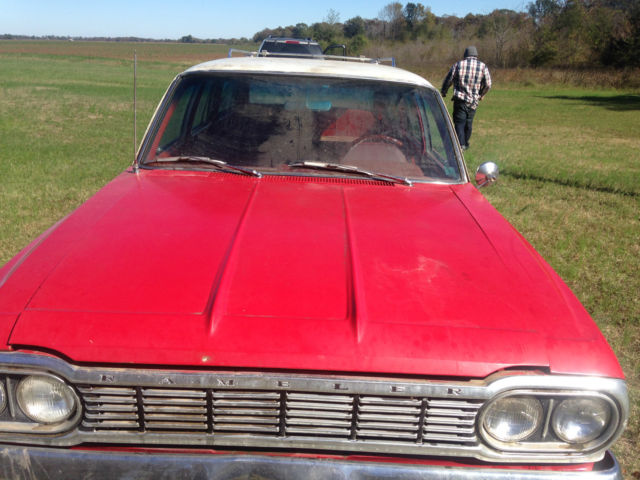 rambler wagon barnfind streetrod unrestored factory a/c no reserve!!