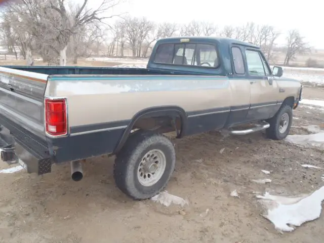 1993 dodge w-series pickup 4wd w250 club cab cummins watch video dry western