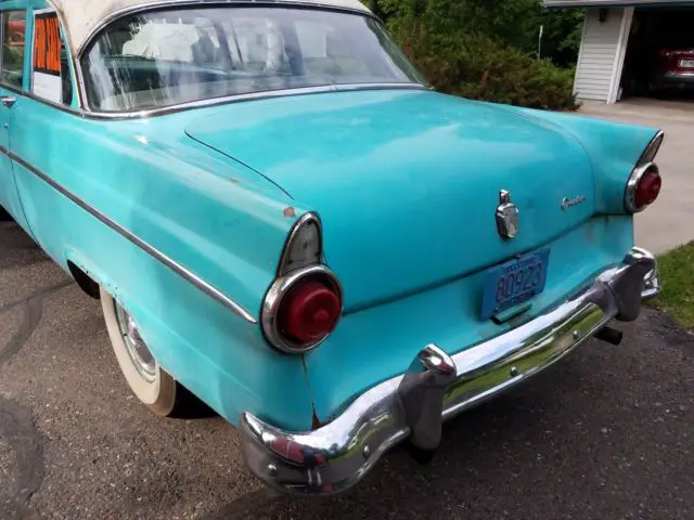 1955 ford customline 2 door sedan - 272 v8 w/3 speed overdrive - no reserve