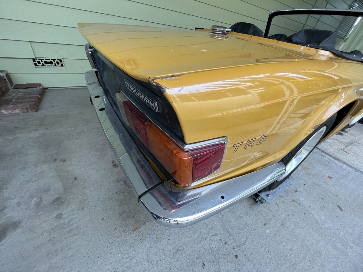 1972 triumph tr 6 convertible orange