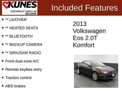 2013 volkswagen eos komfort in delavan, wisconsin
