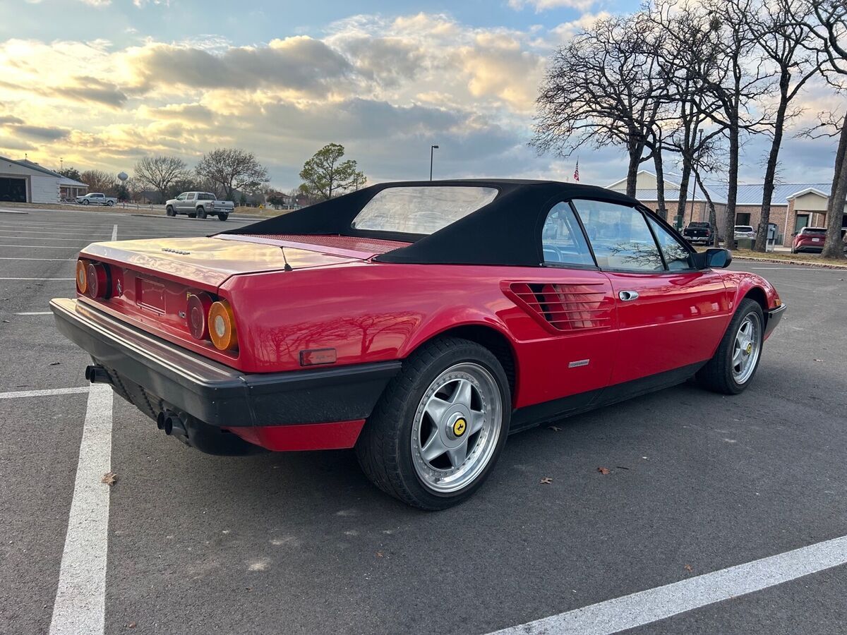 1985 ferrari mondial convertible red rwd manual cabriolet