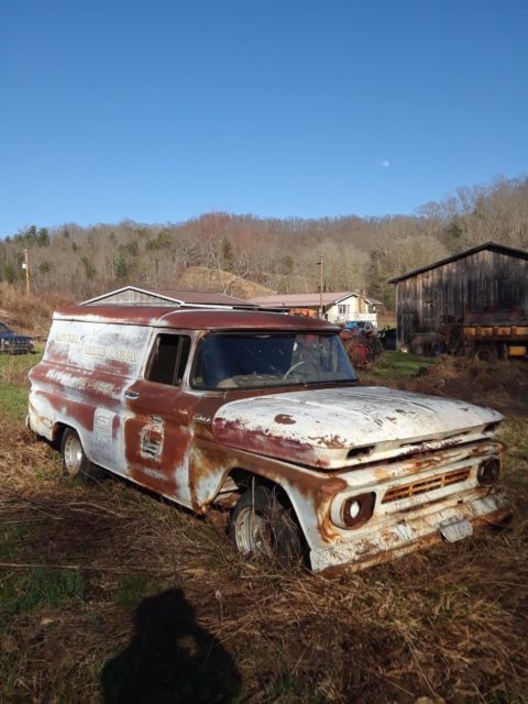 *barn find* 1962 chevrolet c10 panel truck *great project*