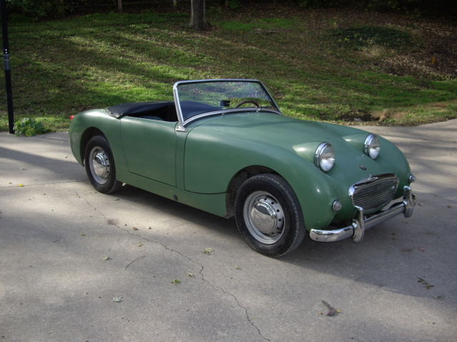 1960 austin healey bugeye sprite original low mileage survivor leaf green